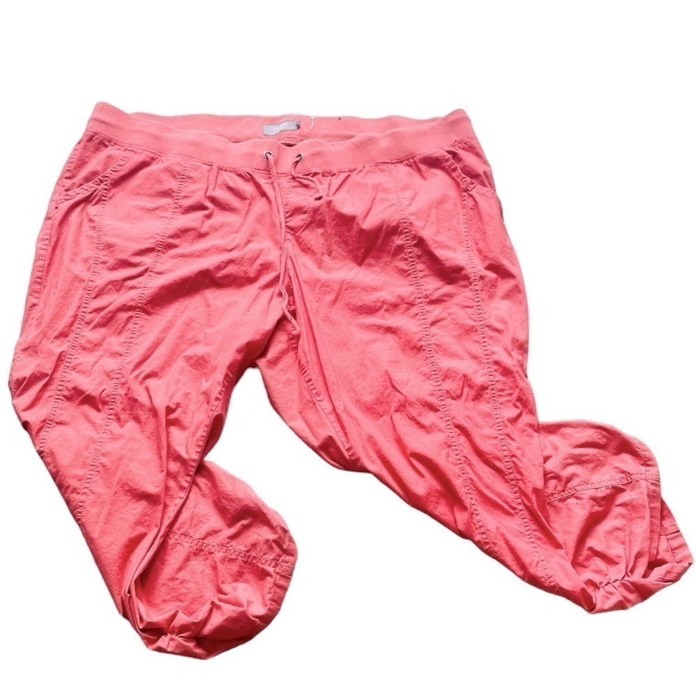 Torrid Coral Cropped Drawstring Pants Size 24